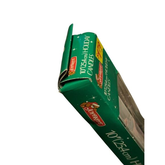 Christmas Holiday  Candles Santa Claus Boot Presents VTG 10" (2) NOS Joy Brite - Picture 5 of 7